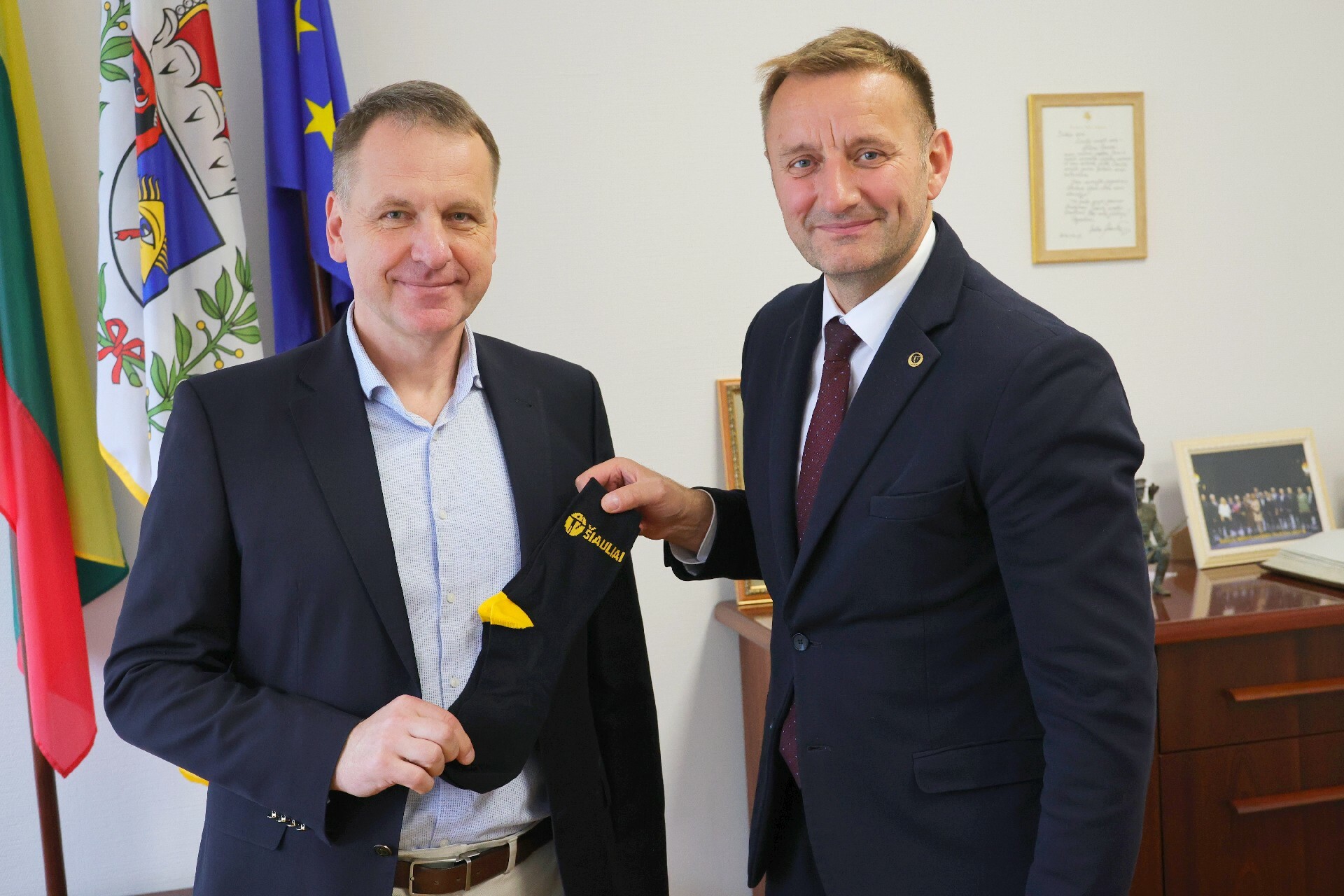 Šiaulių meras susitiko su naujuoju...
