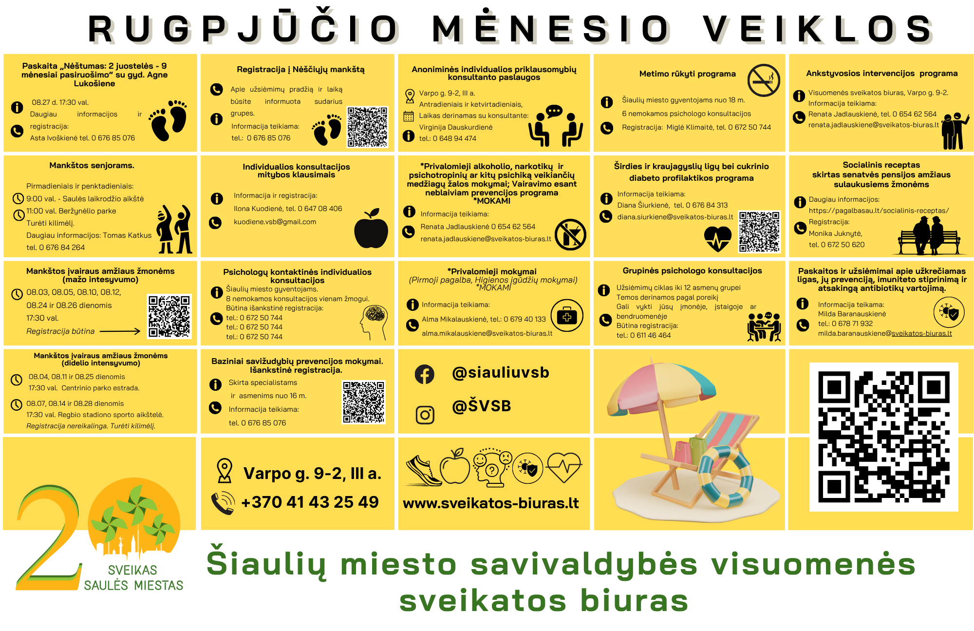 Visuomenės sveikatos biuro rugpjūčio mėnesio...