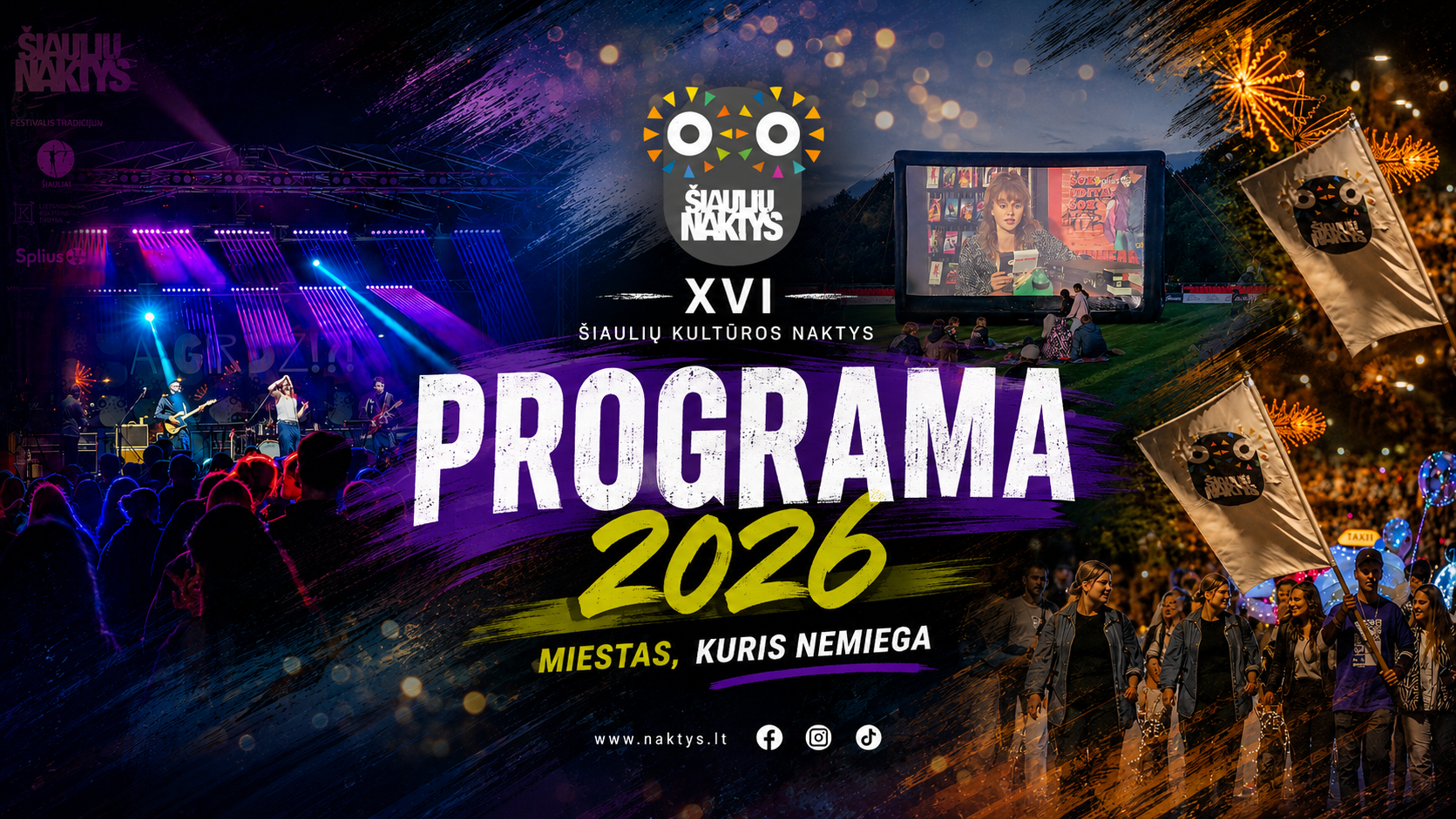 Šiaulių naktys XVI – 2026 renginių programa