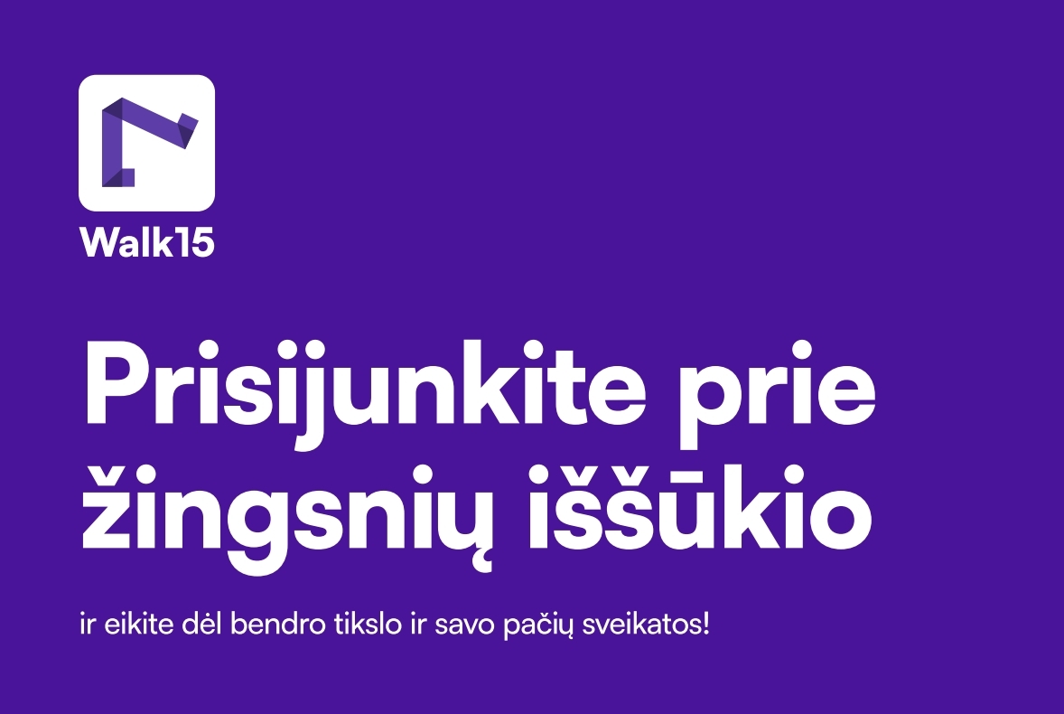 Kviečiame dalyvauti žingsnių iššūkyje!