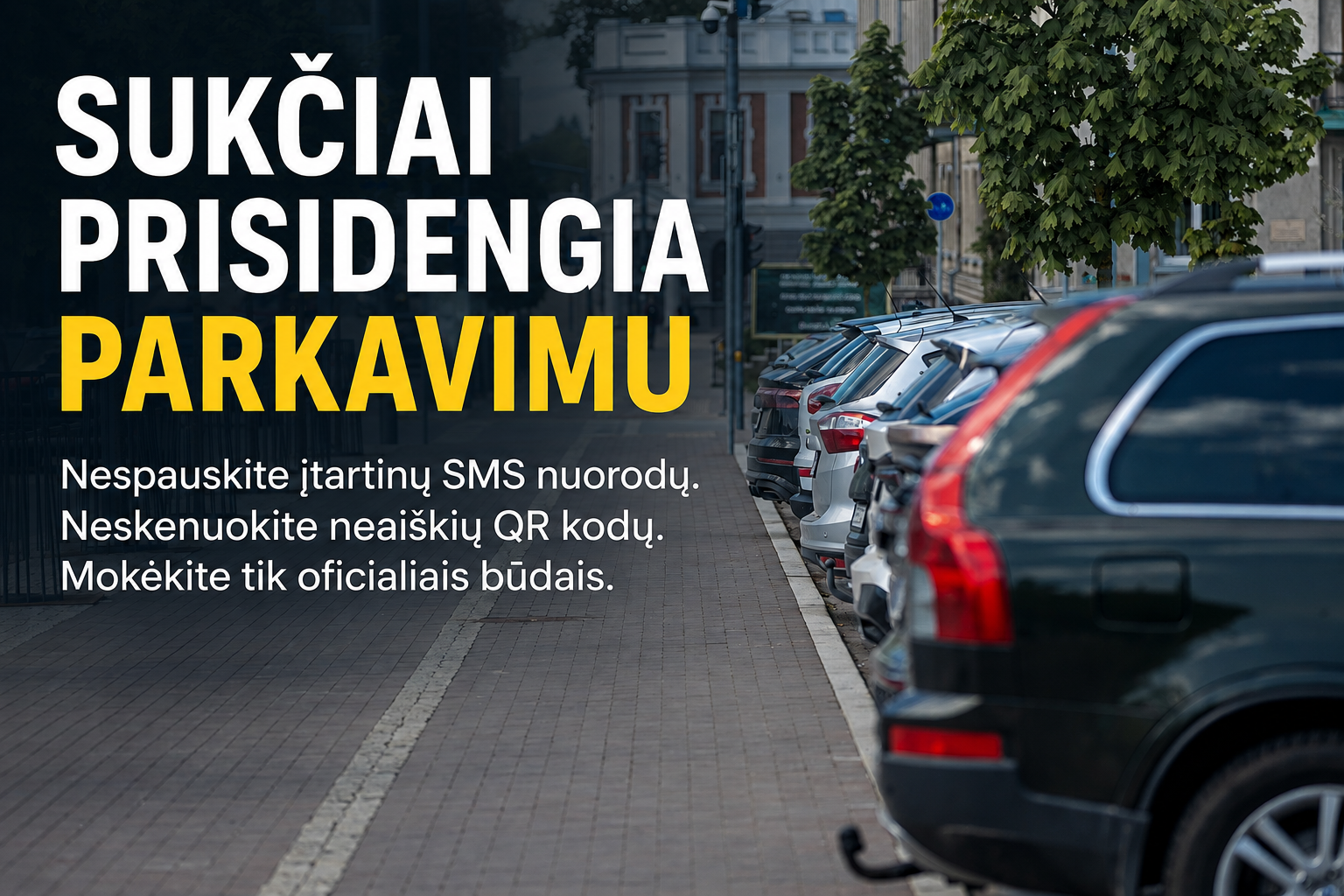 Parkavimo vardu prisidengia sukčiai: Šiaulių...