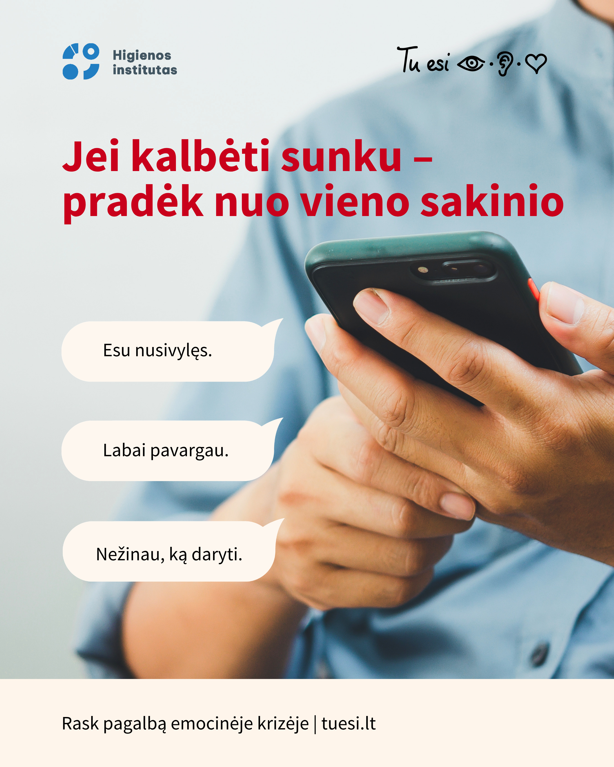 Jei kalbėti sunku - pradėk nuo vieno sakinio