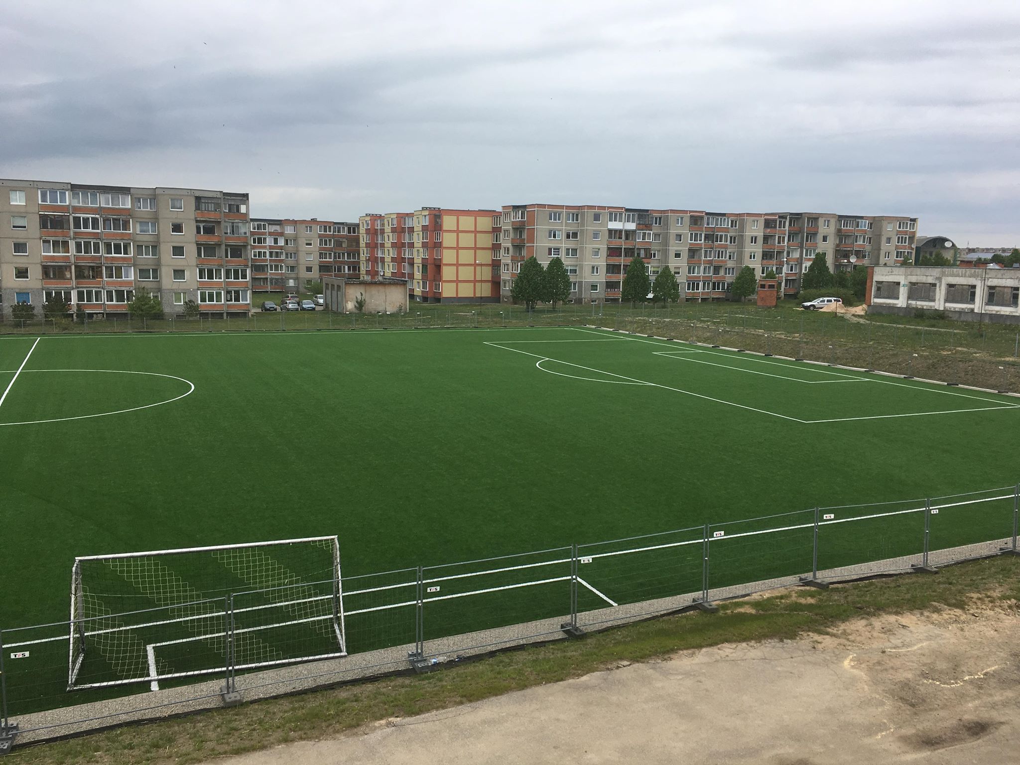 Full-size football stadium (artificial coating)